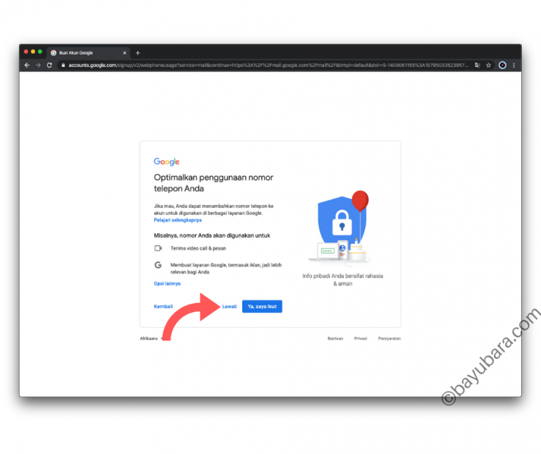 gmail lewati verifikasi