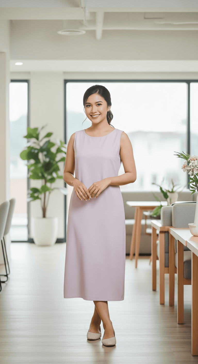 Dress Midi Polos + Flat Shoes.223Z